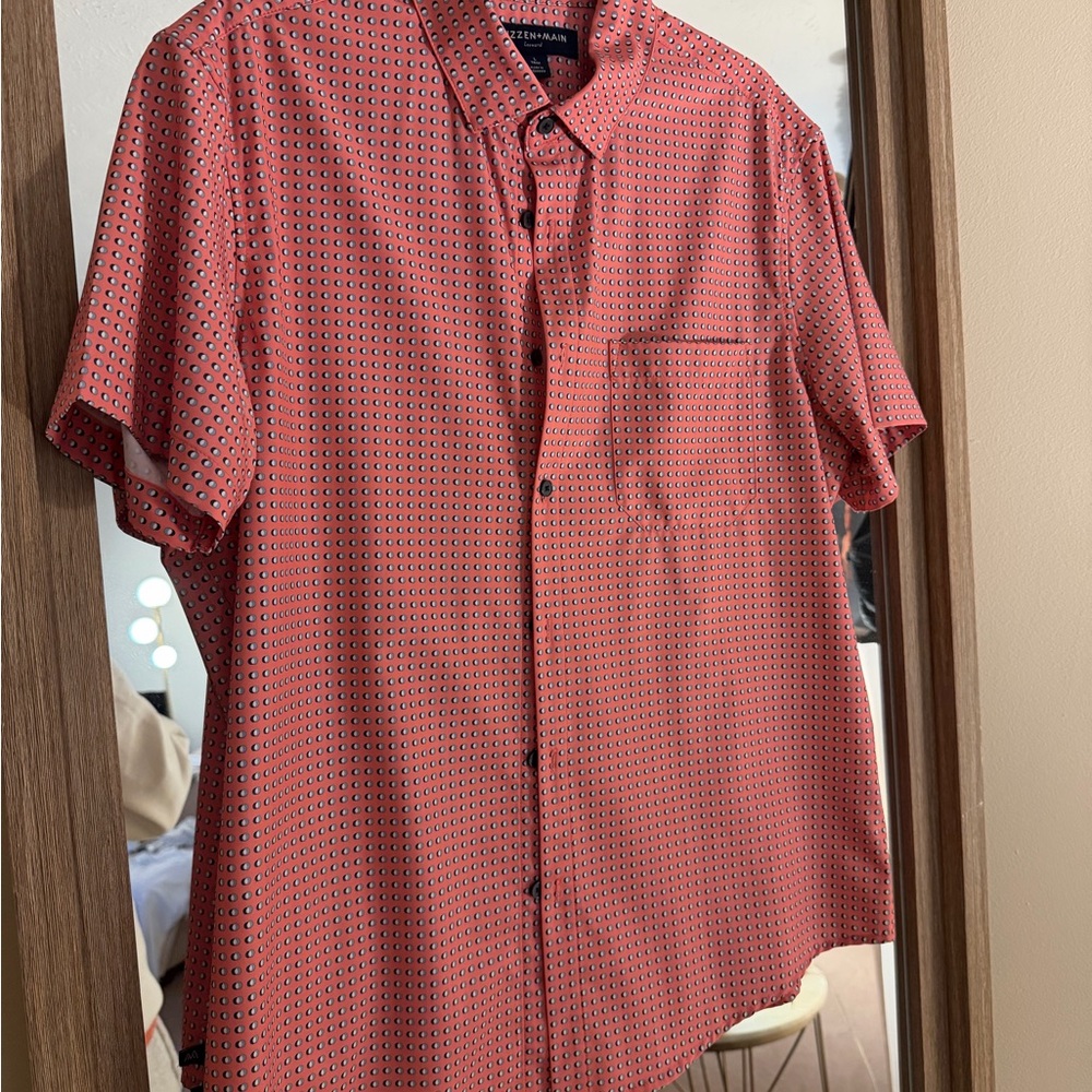 Mizzen+Main Leeward Short Sleeve - Tea Rose Geo Print